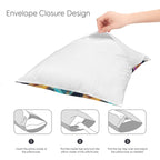Baha Ranch Velvety Soft Colorful Horses Pillow Cover Made in America - Qu!rk Boutique