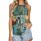 Baha Ranch Turquoise Dreams Tank Top - Qu!rk Boutique