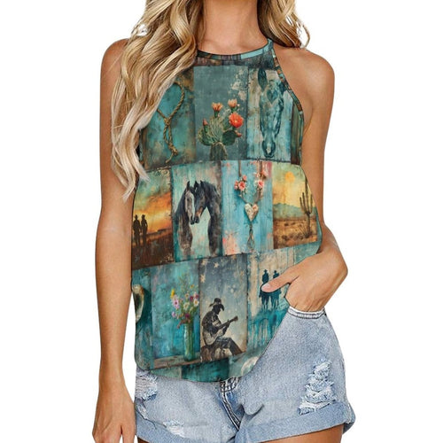 Baha Ranch Turquoise Dreams Tank Top - Qu!rk Boutique