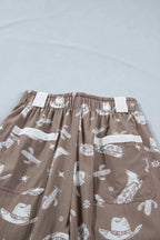 Time To Frolic! Western Cowgirl Printed Vintage Drawstring Pants - Qu!rk Boutique