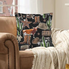 Baha Ranch Cowboy Collage Velvety Soft Throw Pillow Case Made in America - Qu!rk Boutique