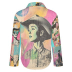 Baha Ranch Dreamgirl Retro Pop Western Vintage Button Up Shirt - Qu!rk Boutique