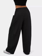 High-Waisted Drawstring Wide-Leg Pants - Qu!rk Boutique