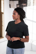 Unisex Eco-Triblend Short Sleeve V-Neck Tee - Qu!rk Boutique