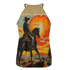 Baha Ranch Sunset Cowboy Tank Top - Qu!rk Boutique