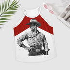 Baha Ranch Black White Cowboy Vintage Tank Top - Qu!rk Boutique