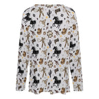 Baha Ranch Western Print Long Sleeve Top - Qu!rk Boutique