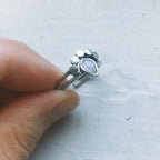 Moondrop Moonstone Ring - Qu!rk Boutique