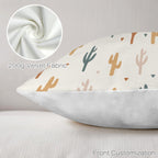 Cactus Velvety Soft Throw Pillow Case Made in America - Qu!rk Boutique