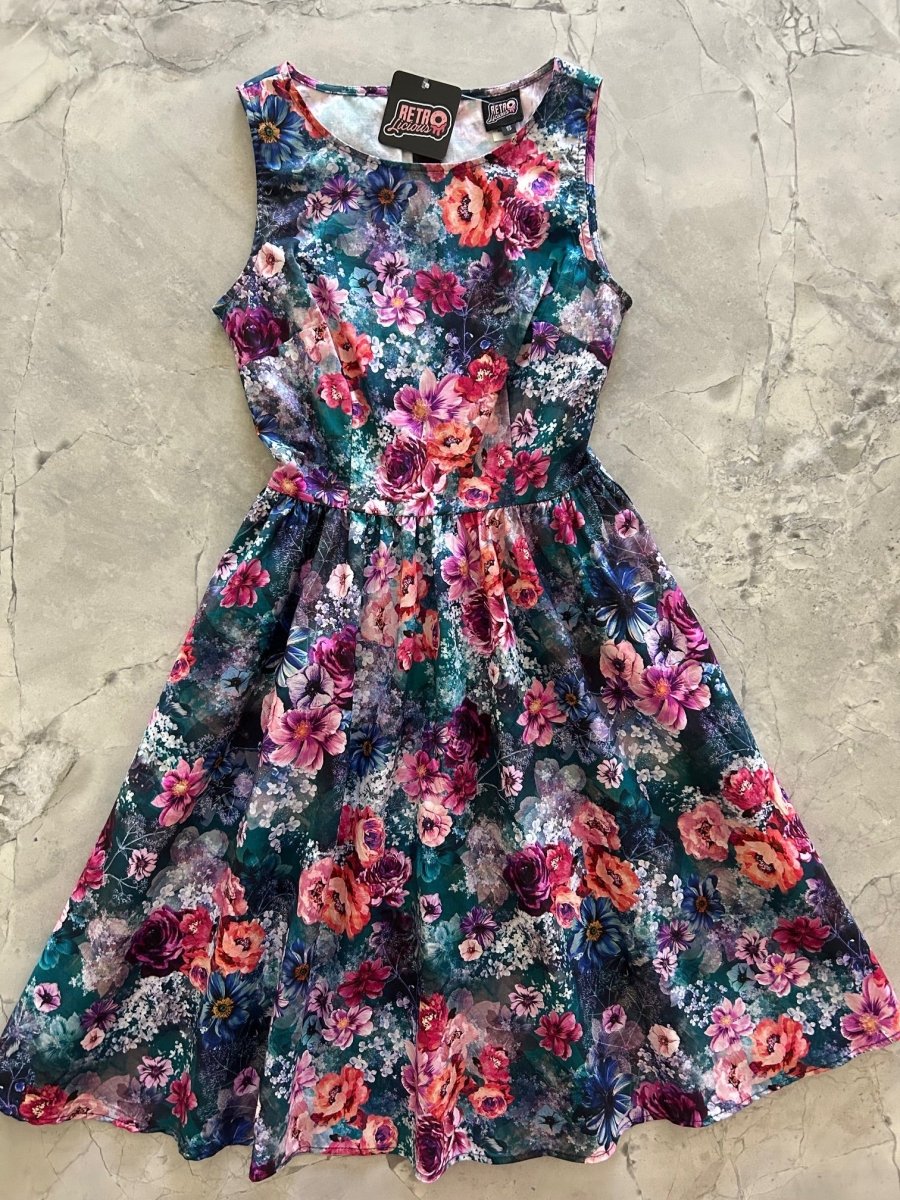 Moody Floral Vintage Dress - Qu!rk Boutique