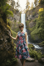 Moody Floral Vintage Dress - Qu!rk Boutique
