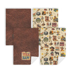 Vintage Cowboy Set of 4 Kitchen Dish Towels Made in America - Qu!rk Boutique