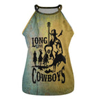 Baha Ranch Cowboys Print Women's Western Tank Top - Qu!rk Boutique