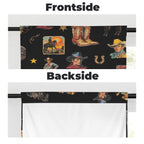 Vintage Cowboy Collage Western Curtains 28" x 40" Made in America - Qu!rk Boutique