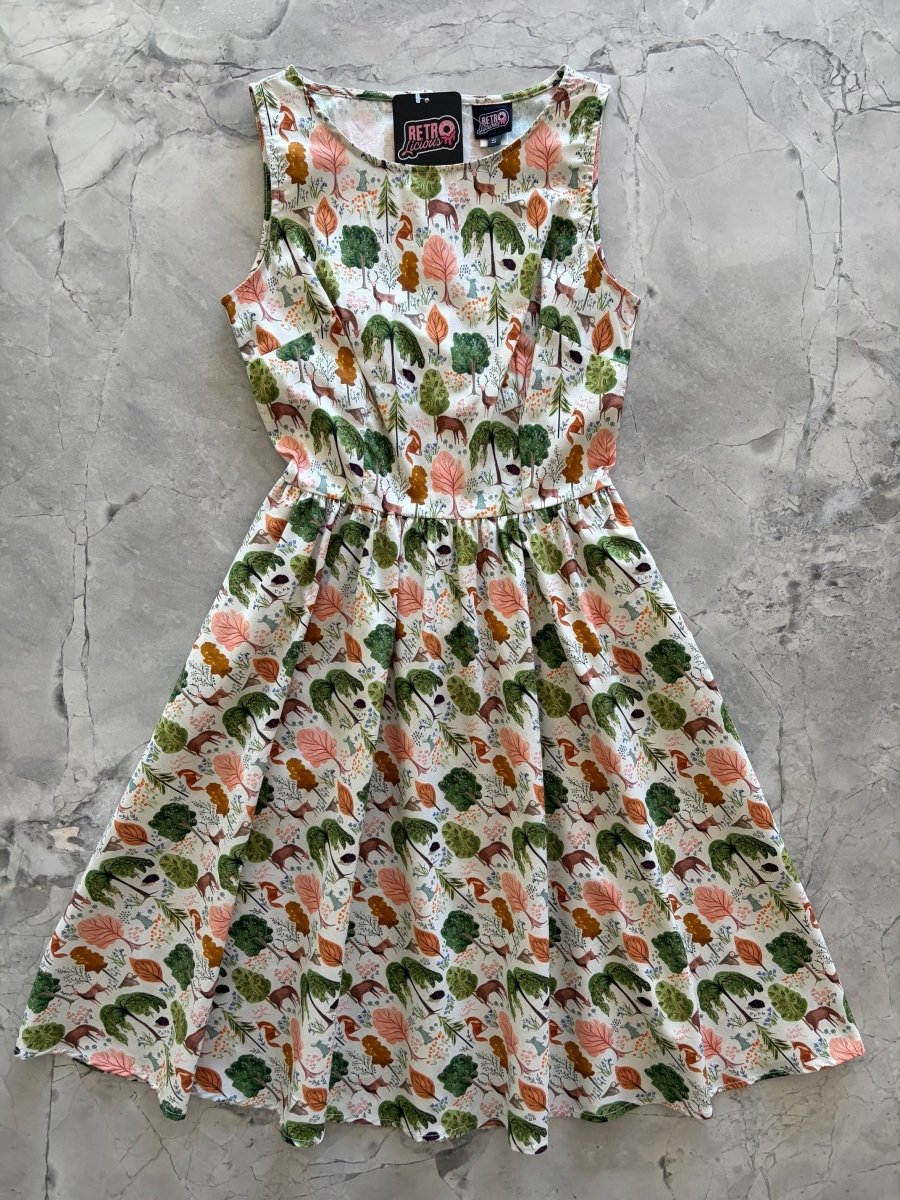 Woodland Vintage Dress in Cream - Qu!rk Boutique