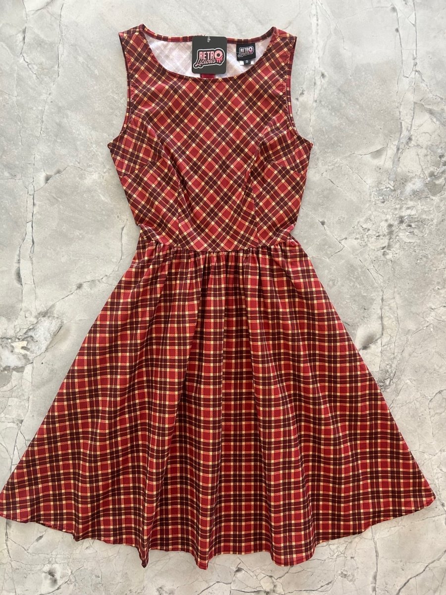 Plaid Vintage Dress - Qu!rk Boutique