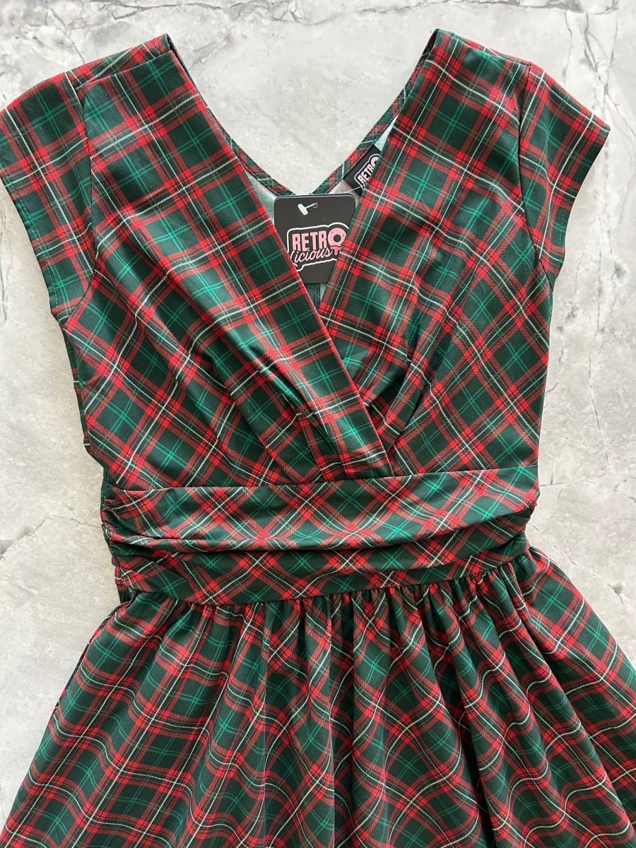 Plaid Greta Dress - Qu!rk Boutique