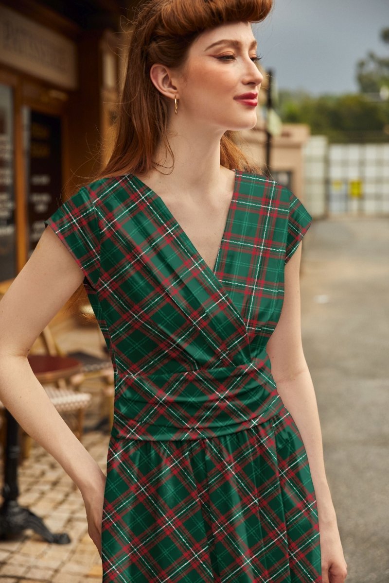 Plaid Greta Dress - Qu!rk Boutique