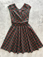 Plaid Greta Dress - Qu!rk Boutique