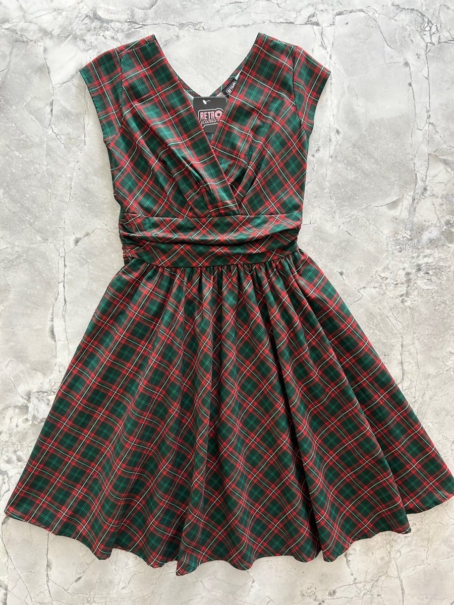 Plaid Greta Dress - Qu!rk Boutique