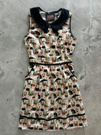 Cats & Plants Collared Dress - Qu!rk Boutique