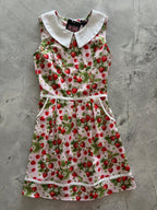 Strawberry Collared Dress - Plus Sizes only - Qu!rk Boutique