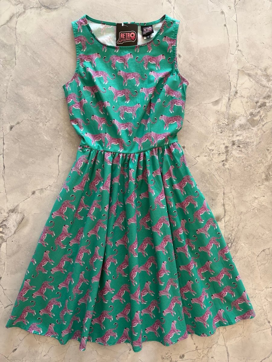 Leopard Vintage Dress - Qu!rk Boutique