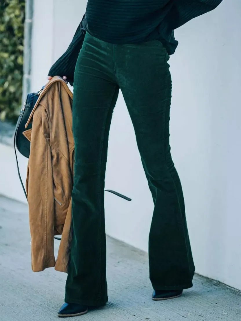 Corduroy Flare Pants - Qu!rk Boutique