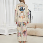 Baha Ranch Danilo Painted Cowgirl Satin Long Pajamas - Qu!rk Boutique