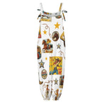 Baha Ranch Vintage Cowgirl Collage Western Overalls Jumpsuit - Qu!rk Boutique