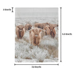 Highland Cows Window Curtain 52"x63" (2-Piece) Made in America - Qu!rk Boutique