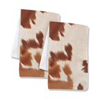 Cow Print Set of 2 Dish Towels made in America Kitchen Towels - Qu!rk Boutique