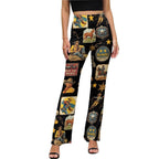 Baha Ranch Vintage Cowboy Collage Western Flare Pants - Qu!rk Boutique