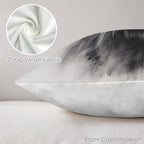 Baha Ranch Black White Highland Velvety Soft Pillow Cover Made in America - Qu!rk Boutique