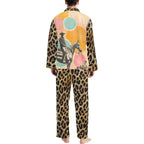 Baha Ranch Retro Pop Western Leopard Cowboy Pajamas - Qu!rk Boutique