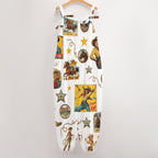 Baha Ranch Vintage Cowgirl Collage Western Overalls Jumpsuit - Qu!rk Boutique