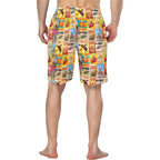 Vintage Rodeo Poster Mens Western Swim Trunks Shorts - Qu!rk Boutique