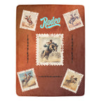 Old Rodeo Western Throw Blanket 60" x 80" Ultra Soft Made in America - Qu!rk Boutique
