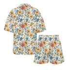 Baha Ranch Mexican Floral Women's Pajama Set Made in America - Qu!rk Boutique