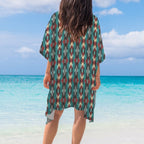 Baha Ranch Southwestern Aztec Duster Kimono Coverup - Qu!rk Boutique