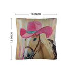 Pink Cowgirl Horse Pillow Case - Qu!rk Boutique