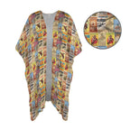 Baha Ranch Vintage Rodeo Poster Duster Kimono Coverup Women's Long Cover Up - Qu!rk Boutique