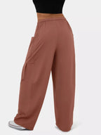 High-Waisted Drawstring Wide-Leg Pants - Qu!rk Boutique