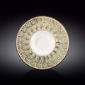 Speckled ceramic plate with brown and cream cosmic pattern, Qu!rk Boutique tableware