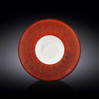 Red Porcelain Deep Soup or Salad Plate 10.5" inch | 8 Fl Oz | - Qu!rk Boutique