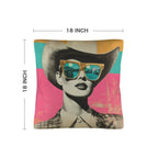 Baha Ranch Retro Pop Western Cool Cowgirl Pillow Case Made in America - Qu!rk Boutique
