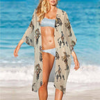 Baha Ranch Vintage Cowgirl Duster Kimono Coverup - Qu!rk Boutique