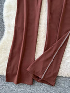 Tie-Waist Wide Leg Pants - Qu!rk Boutique