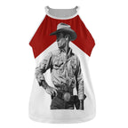 Baha Ranch Black White Cowboy Vintage Tank Top - Qu!rk Boutique
