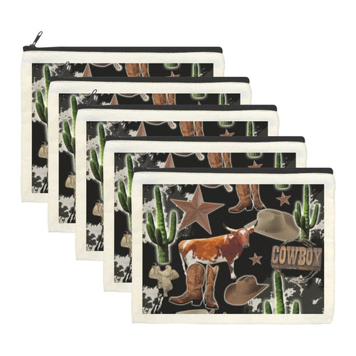 Baha Ranch Western Cosmetic Bag Pack of 5 Made in America - Qu!rk Boutique